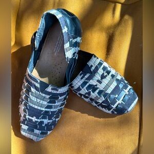 Tom’s Alpagarta Huarache Woven Multi Leather Slip on